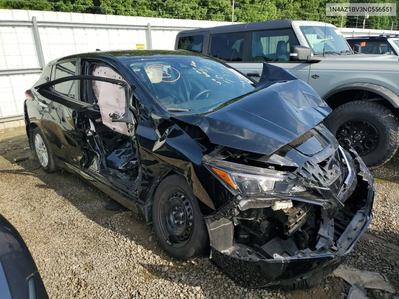 2022 Nissan Leaf S VIN: 1N4AZ1BV3NC556551 Lot: 59537415
