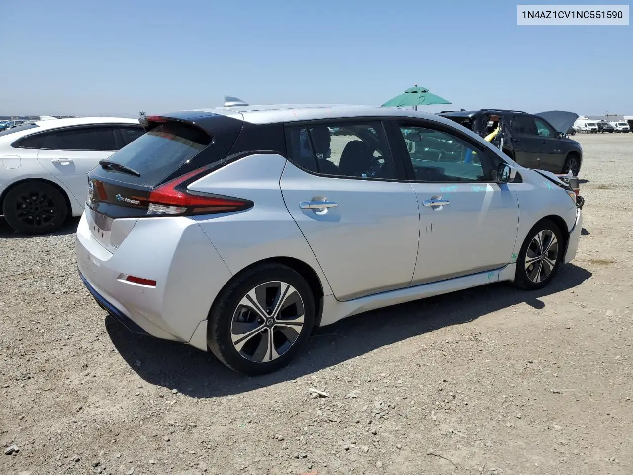 2022 Nissan Leaf Sv VIN: 1N4AZ1CV1NC551590 Lot: 60899735
