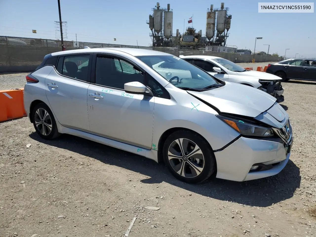 2022 Nissan Leaf Sv VIN: 1N4AZ1CV1NC551590 Lot: 60899735