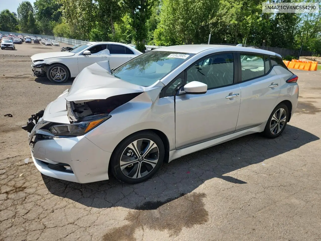 2022 Nissan Leaf Sv VIN: 1N4AZ1CV4NC554290 Lot: 61042995