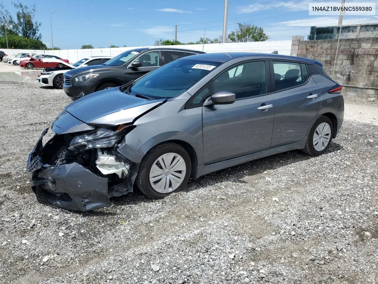 2022 Nissan Leaf S VIN: 1N4AZ1BV6NC559380 Lot: 62304335
