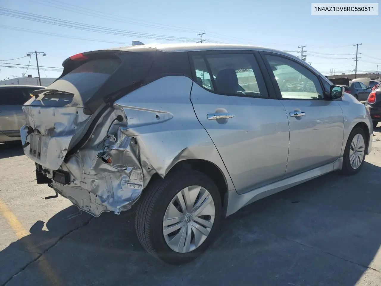 2024 Nissan Leaf S VIN: 1N4AZ1BV8RC550511 Lot: 63071925