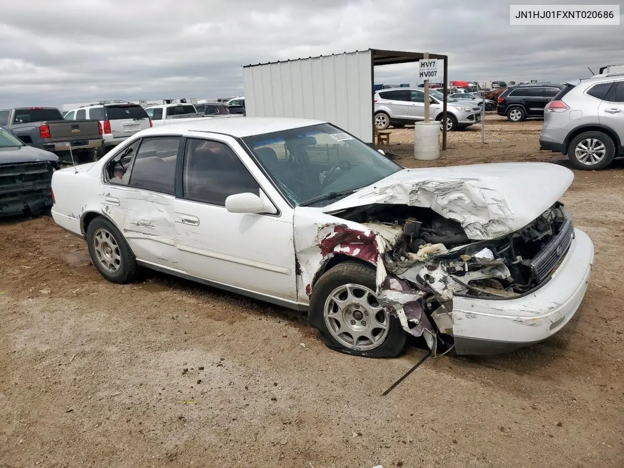 1992 Nissan Maxima Gxe VIN: JN1HJ01FXNT020686 Lot: 58929975
