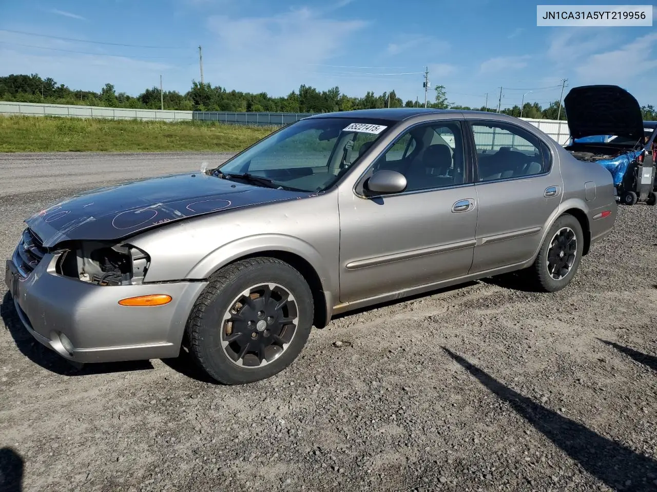 2000 Nissan Maxima Gle VIN: JN1CA31A5YT219956 Lot: 65221415