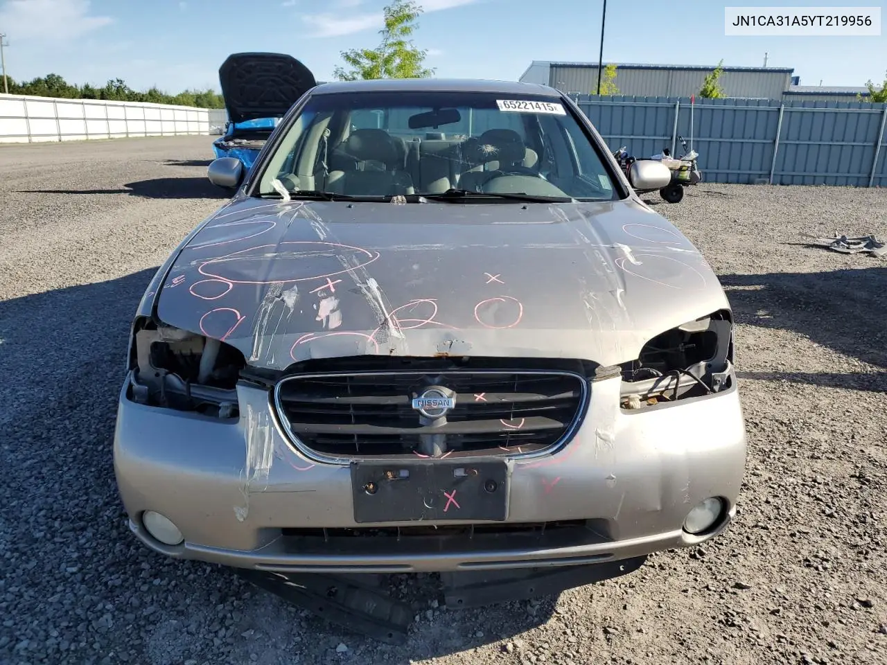 2000 Nissan Maxima Gle VIN: JN1CA31A5YT219956 Lot: 65221415