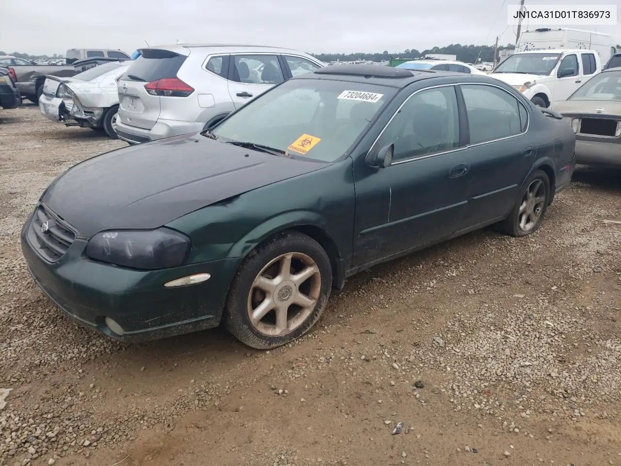 2001 Nissan Maxima Gxe VIN: JN1CA31D01T836973 Lot: 51158515