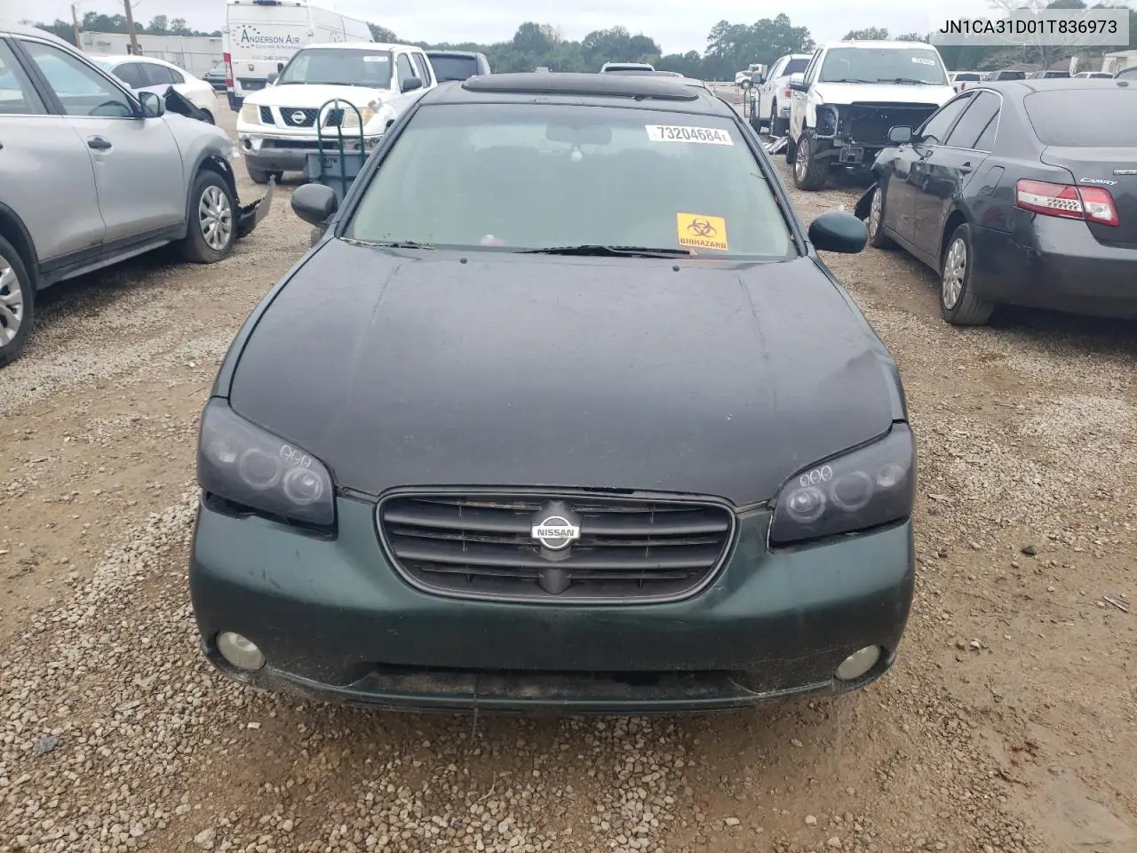 2001 Nissan Maxima Gxe VIN: JN1CA31D01T836973 Lot: 51158515