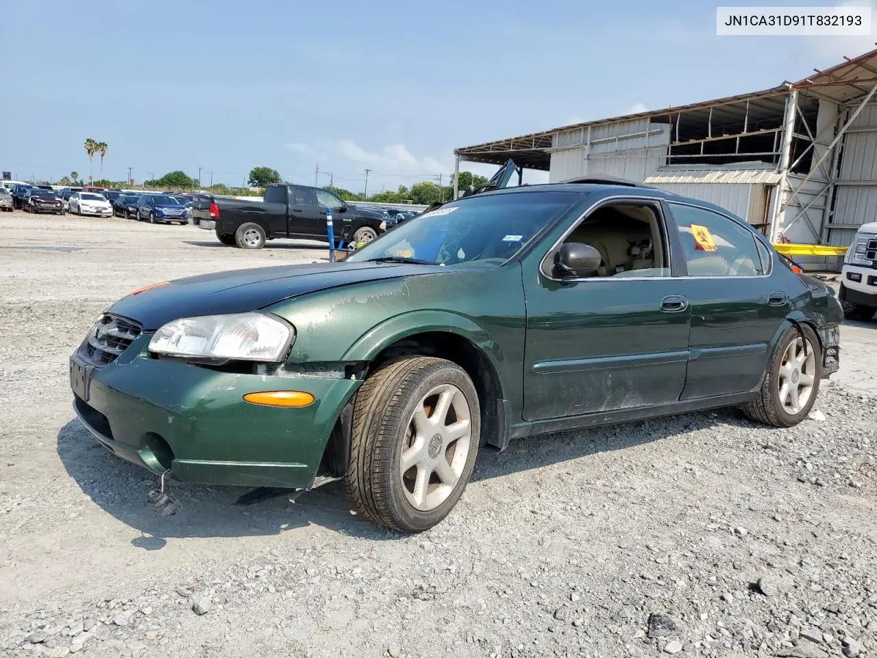 2001 Nissan Maxima Gxe VIN: JN1CA31D91T832193 Lot: 58904935