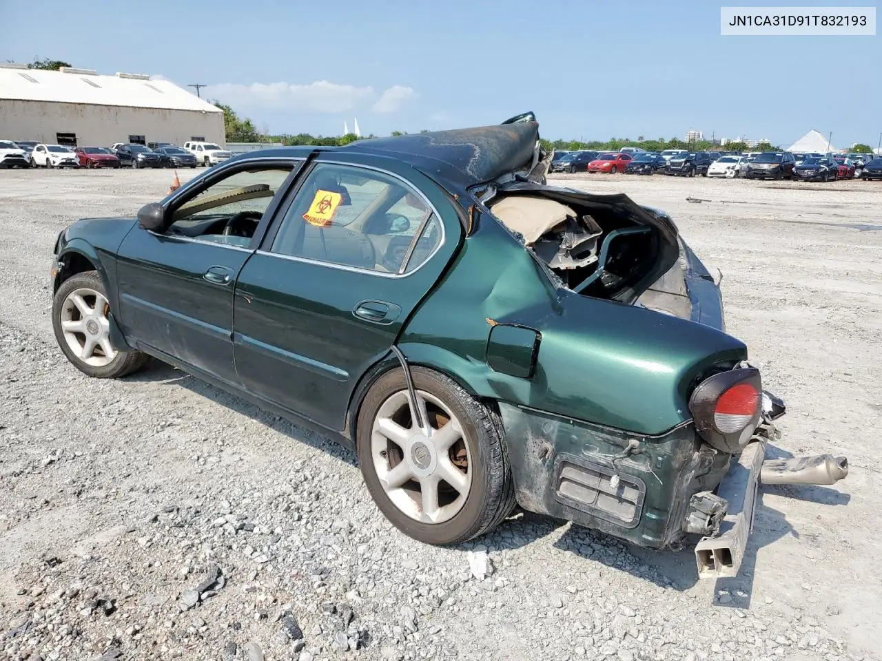 2001 Nissan Maxima Gxe VIN: JN1CA31D91T832193 Lot: 58904935