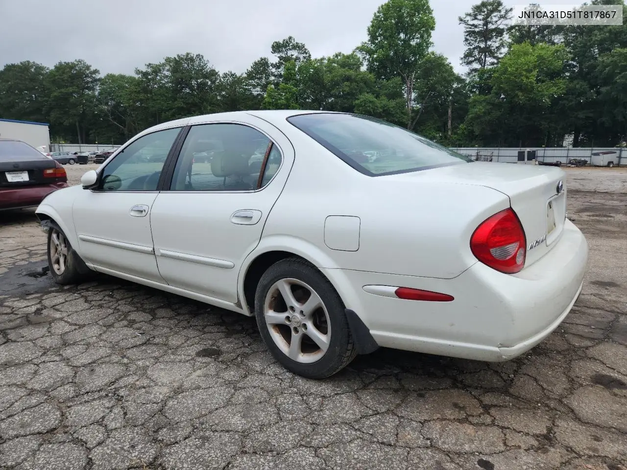 2001 Nissan Maxima Gxe VIN: JN1CA31D51T817867 Lot: 60524115