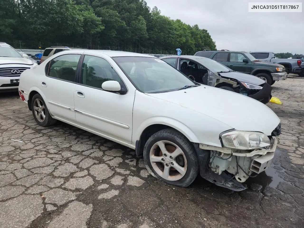 2001 Nissan Maxima Gxe VIN: JN1CA31D51T817867 Lot: 60524115