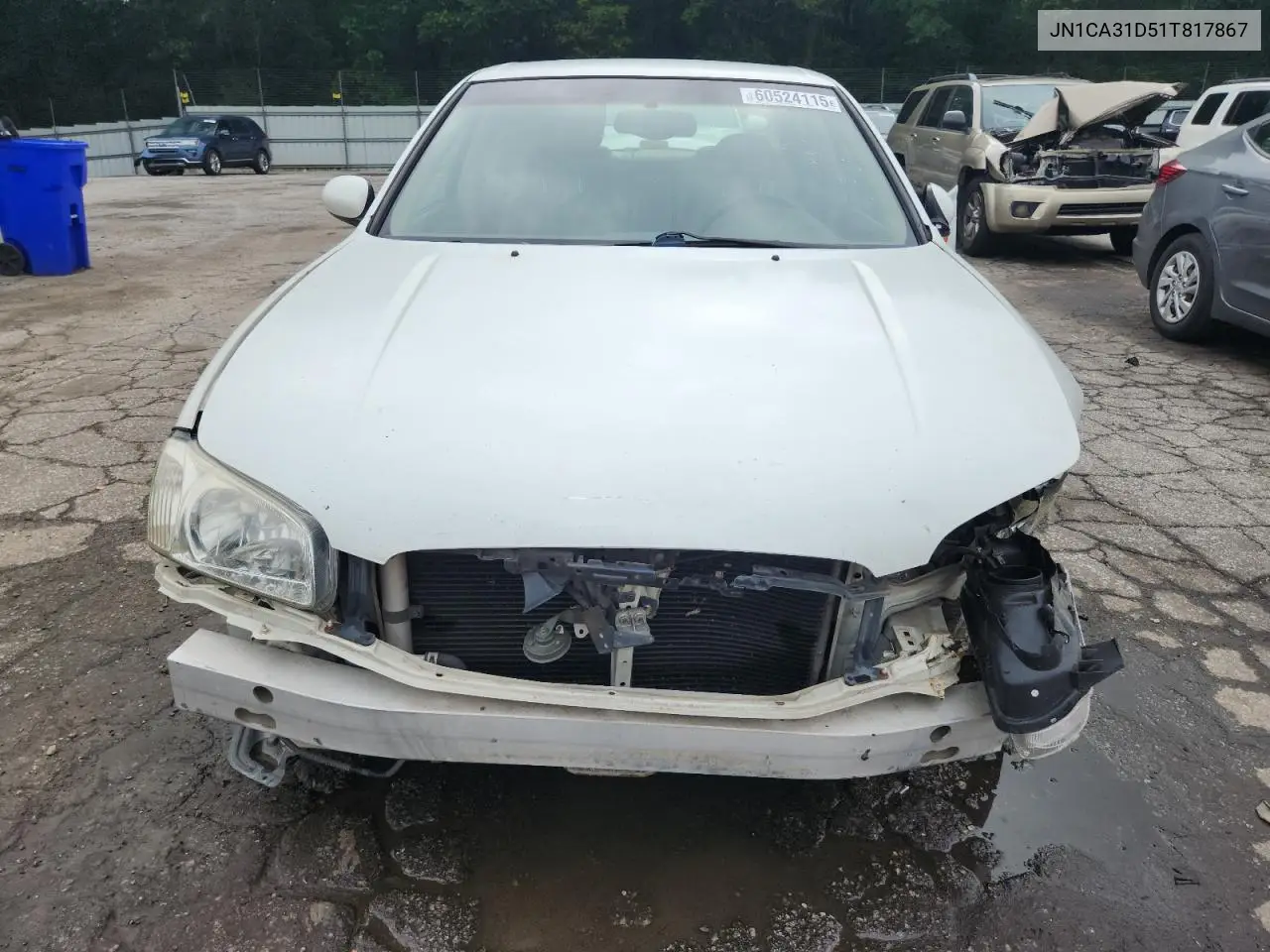 2001 Nissan Maxima Gxe VIN: JN1CA31D51T817867 Lot: 60524115