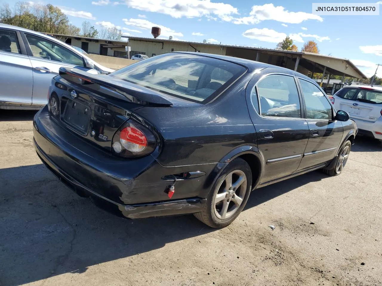 2001 Nissan Maxima Gxe VIN: JN1CA31D51T804570 Lot: 75412704