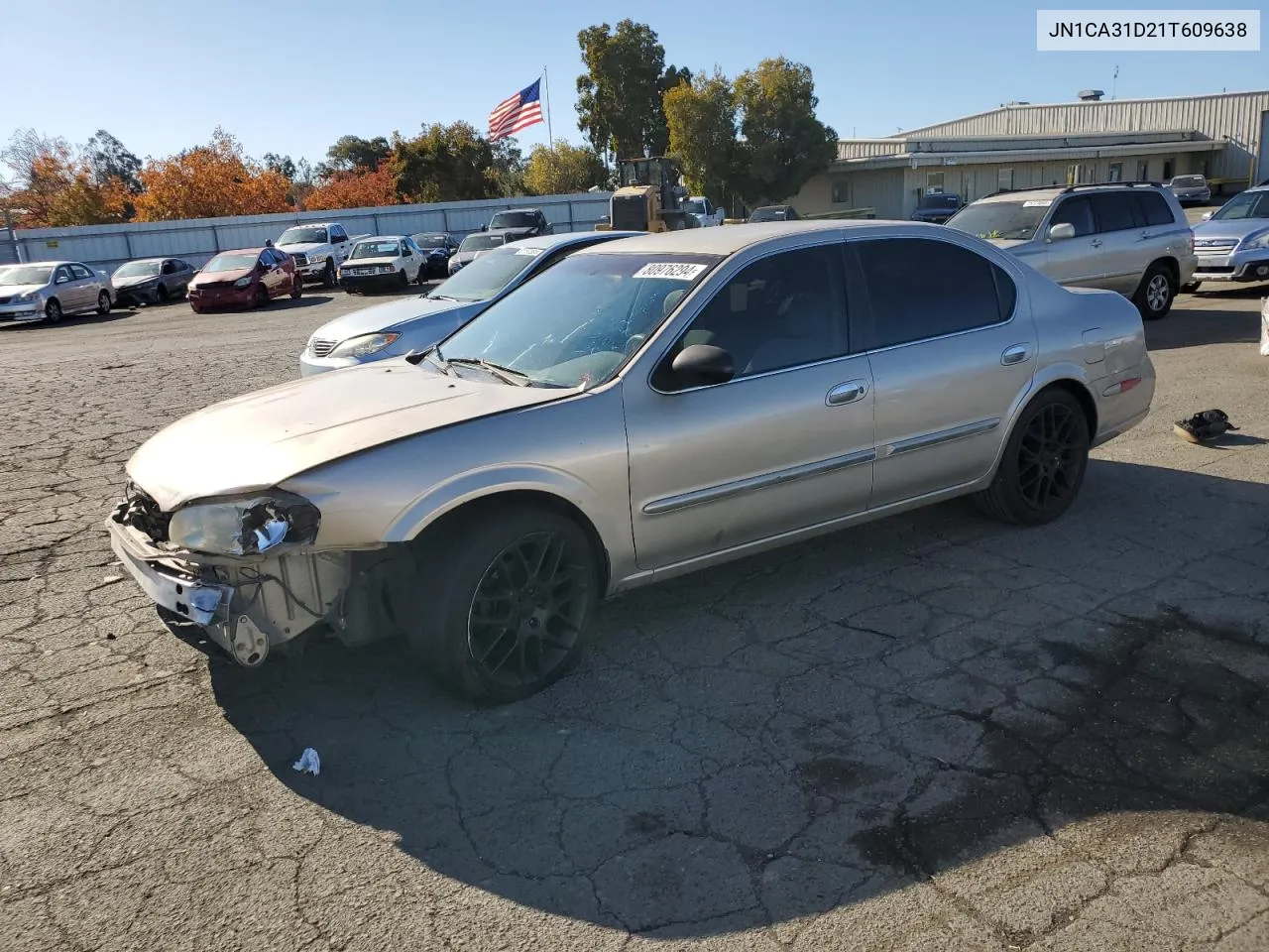 2001 Nissan Maxima Gxe VIN: JN1CA31D21T609638 Lot: 80976294