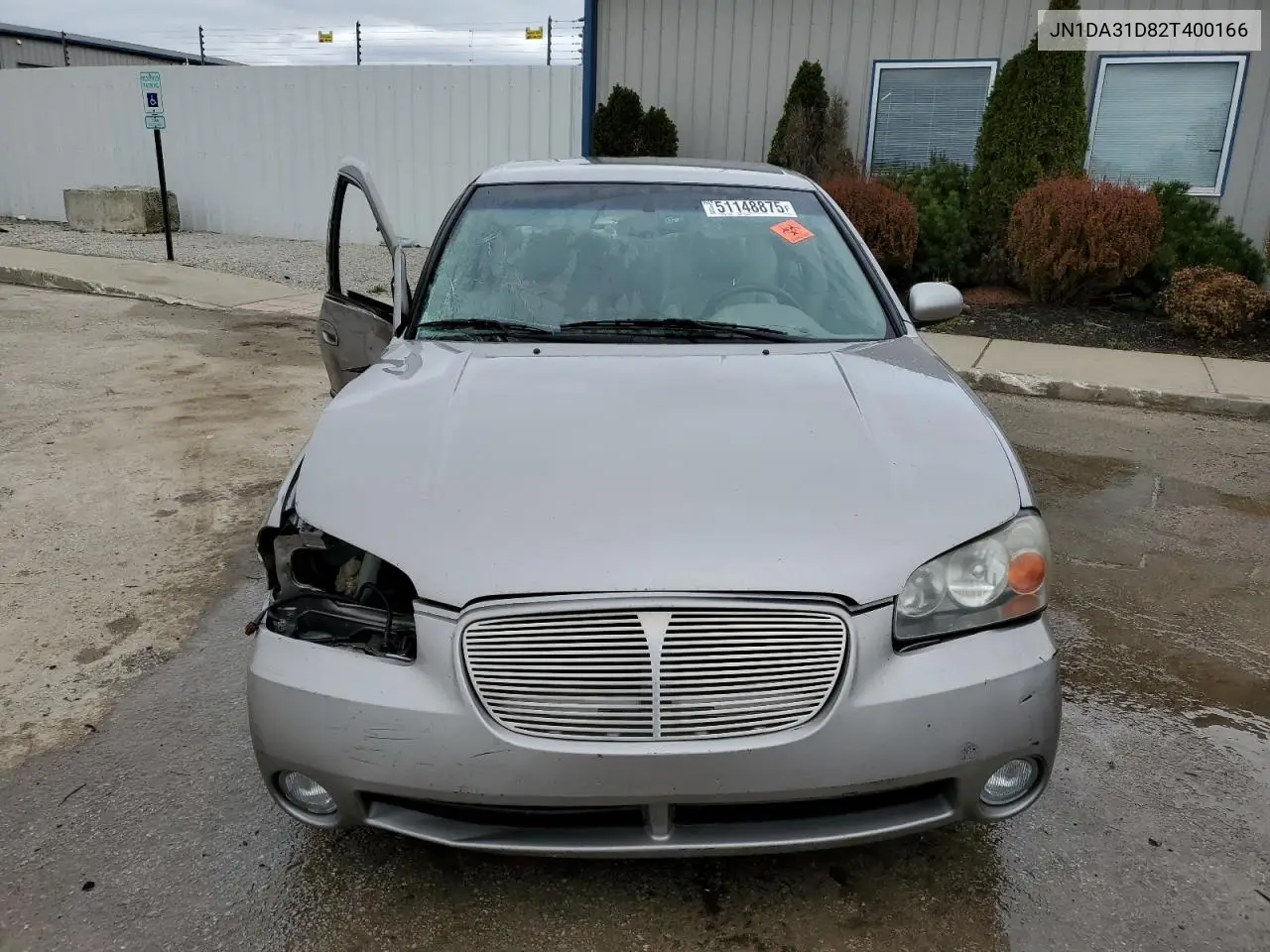 2002 Nissan Maxima Gle VIN: JN1DA31D82T400166 Lot: 51148875