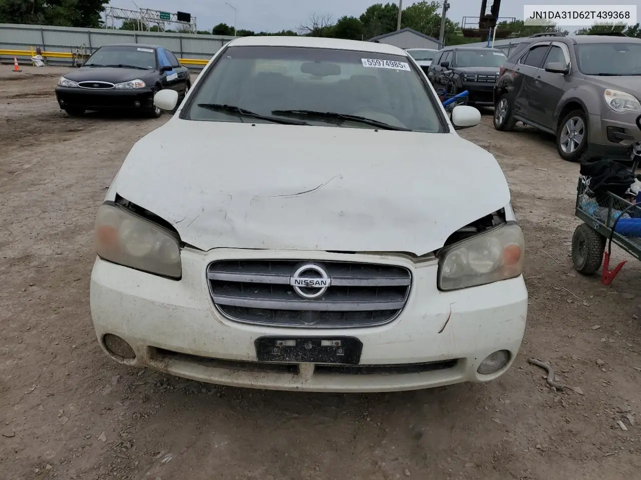 2002 Nissan Maxima Gle VIN: JN1DA31D62T439368 Lot: 55974985