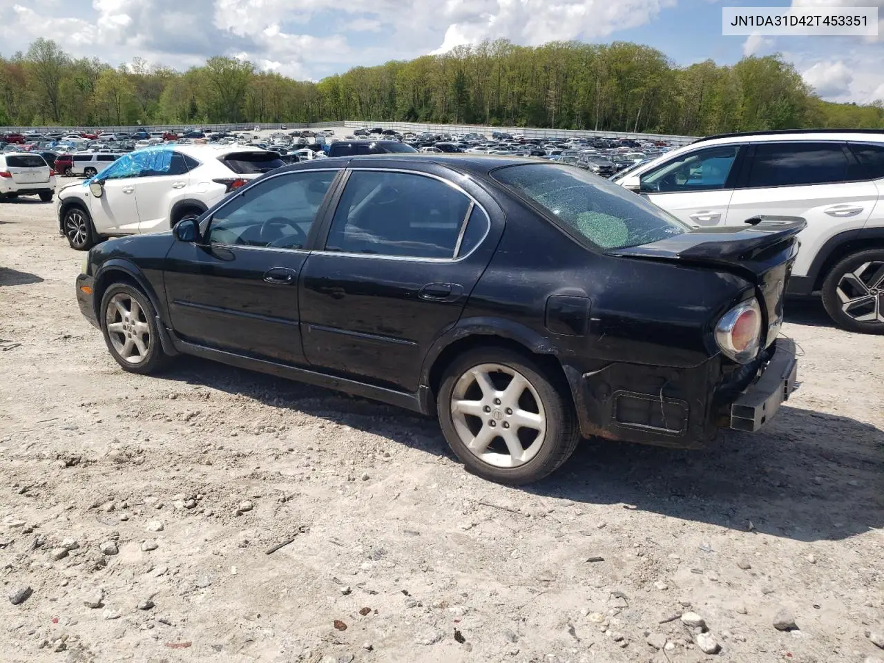 2002 Nissan Maxima Gle VIN: JN1DA31D42T453351 Lot: 56109205