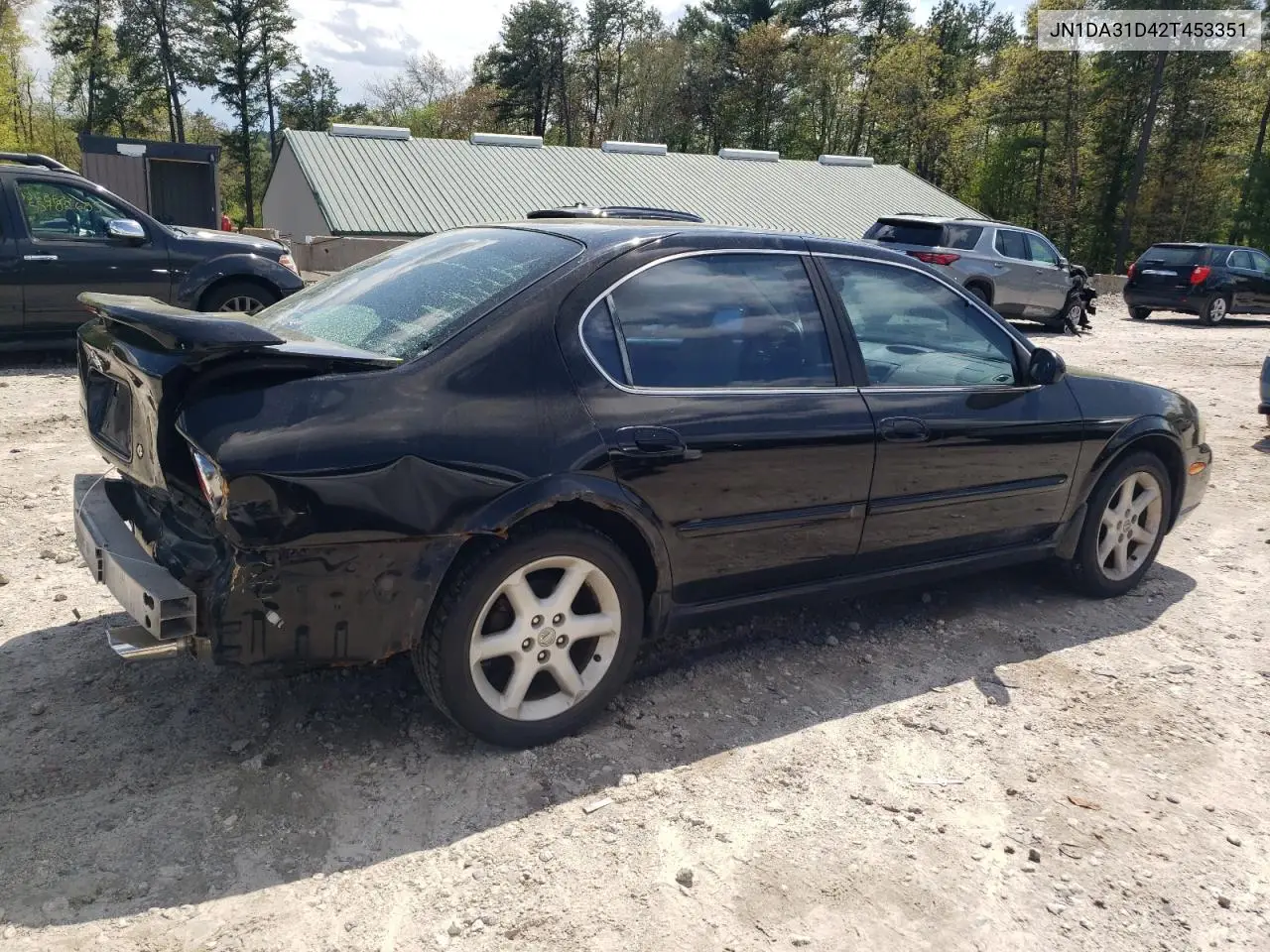 2002 Nissan Maxima Gle VIN: JN1DA31D42T453351 Lot: 56109205