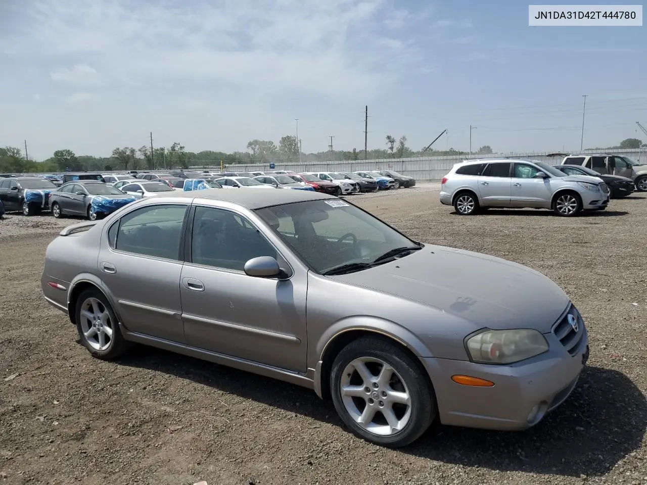 2002 Nissan Maxima Gle VIN: JN1DA31D42T444780 Lot: 57103655