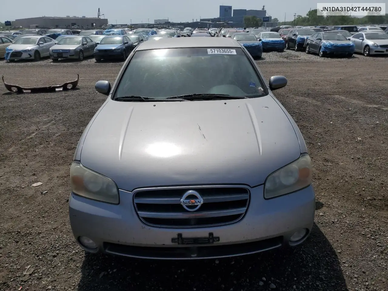 2002 Nissan Maxima Gle VIN: JN1DA31D42T444780 Lot: 57103655