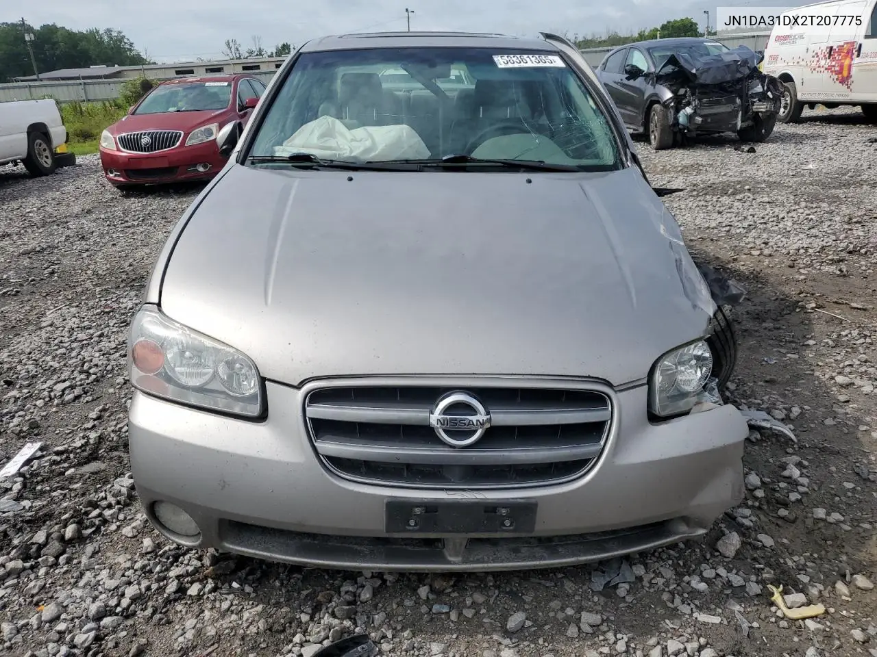 2002 Nissan Maxima Gle VIN: JN1DA31DX2T207775 Lot: 58361365