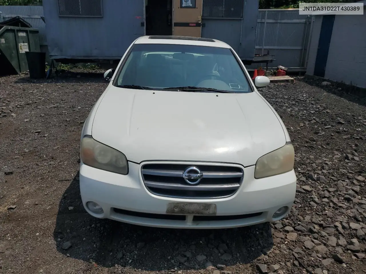2002 Nissan Maxima Gle VIN: JN1DA31D22T430389 Lot: 60163575
