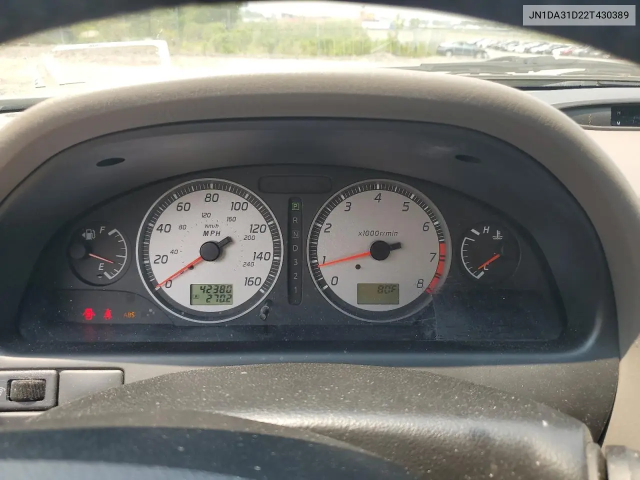 2002 Nissan Maxima Gle VIN: JN1DA31D22T430389 Lot: 60163575