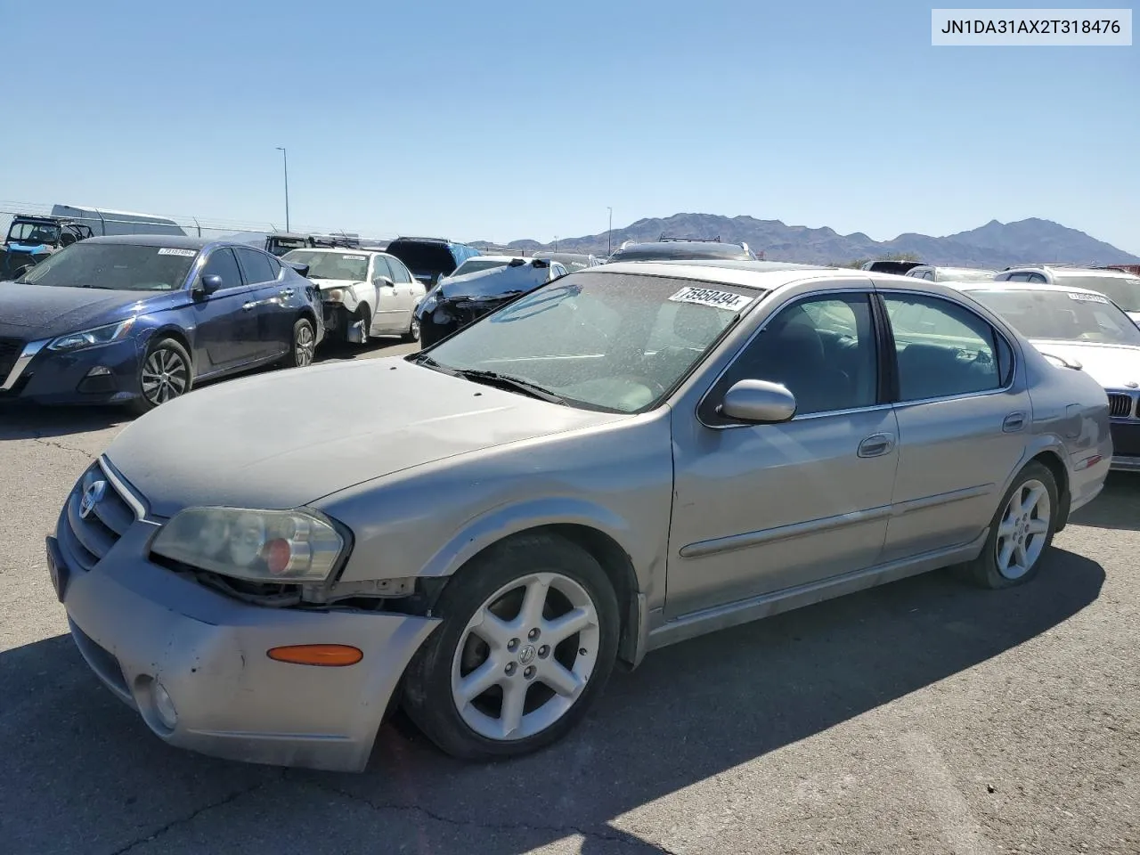 2002 Nissan Maxima Gle VIN: JN1DA31AX2T318476 Lot: 75950494