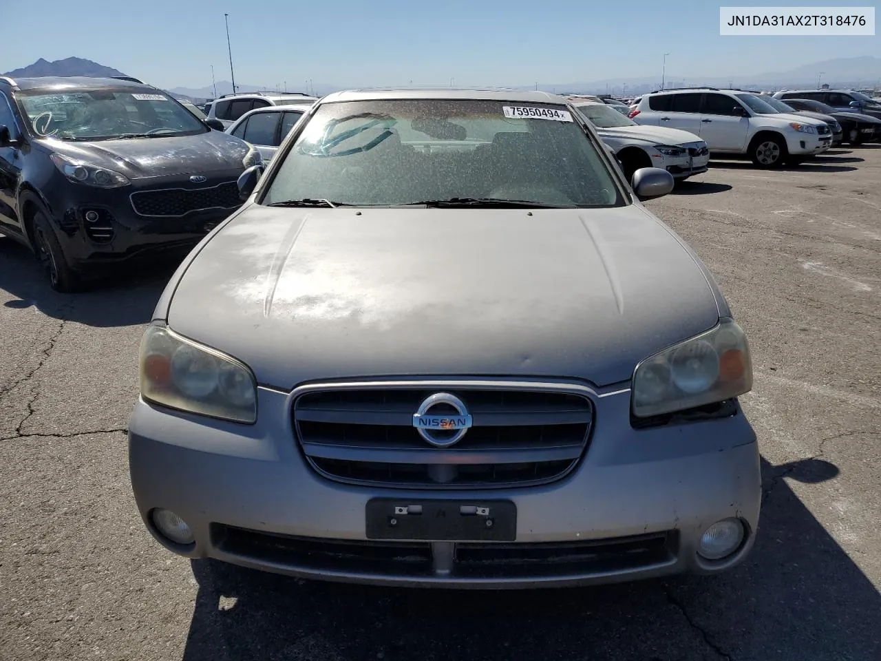 2002 Nissan Maxima Gle VIN: JN1DA31AX2T318476 Lot: 75950494