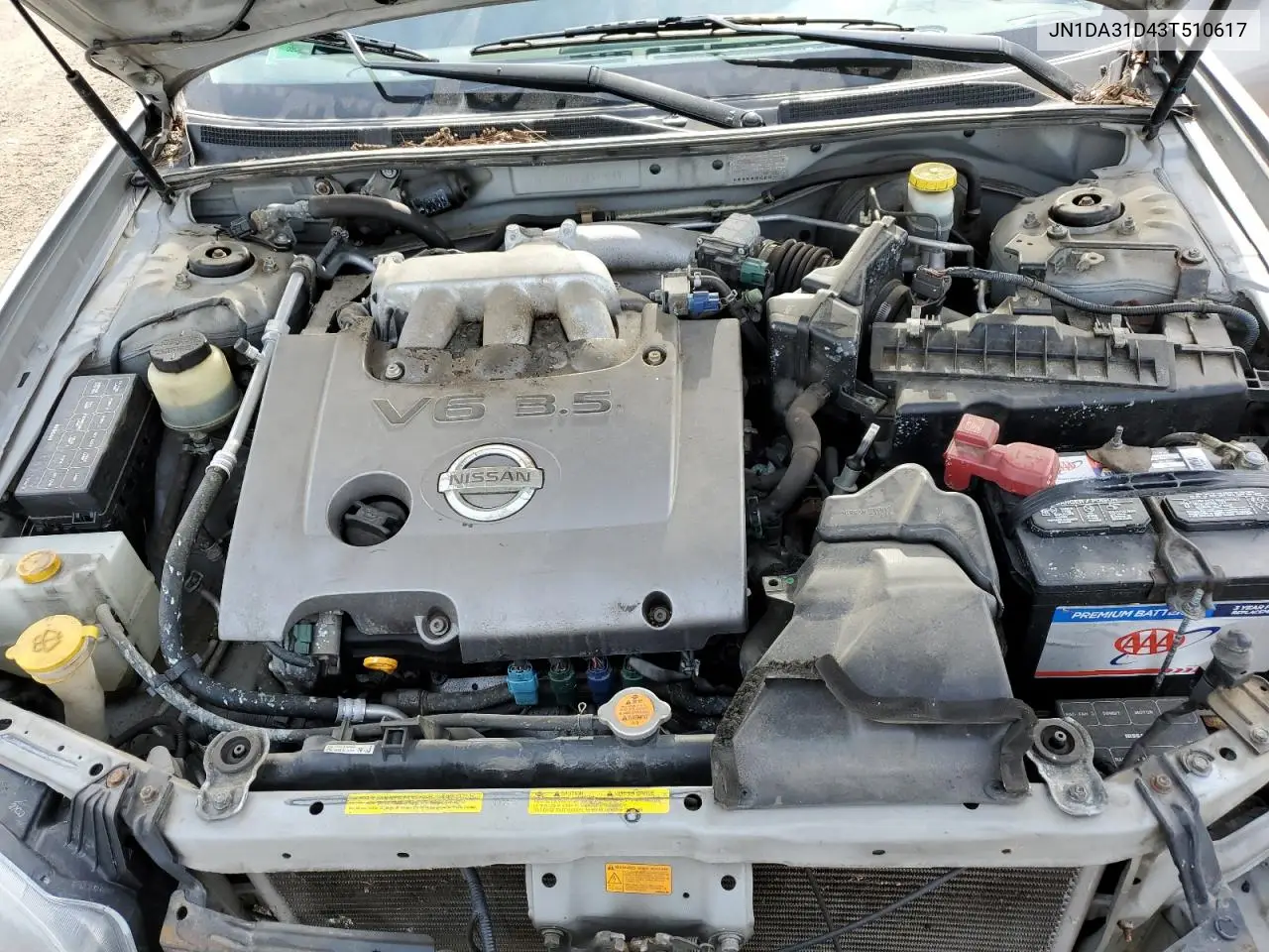 2003 Nissan Maxima Gle VIN: JN1DA31D43T510617 Lot: 56357185