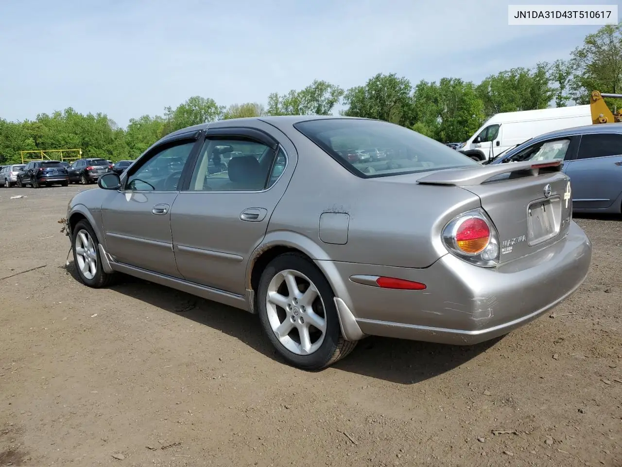 2003 Nissan Maxima Gle VIN: JN1DA31D43T510617 Lot: 56357185
