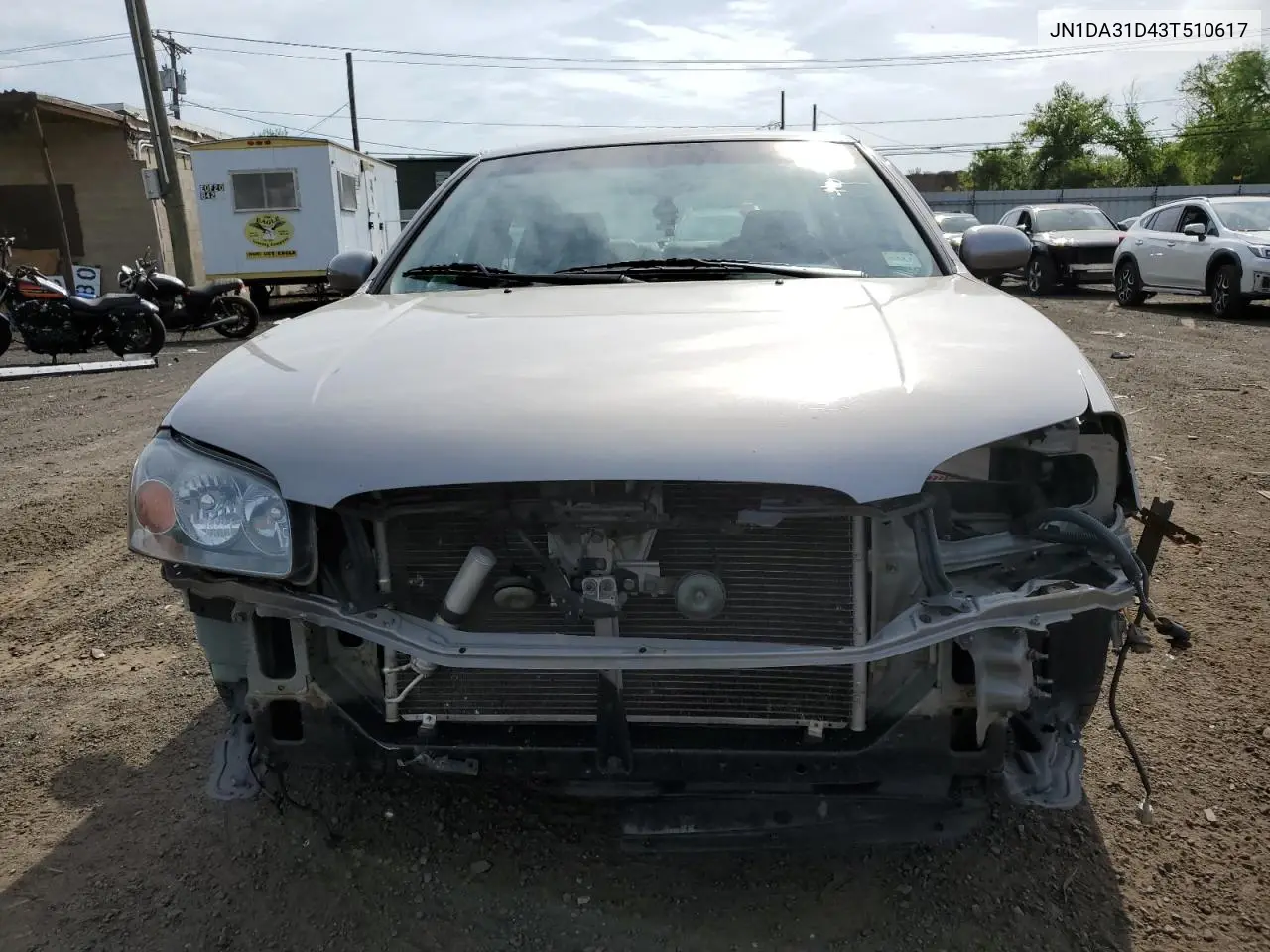 2003 Nissan Maxima Gle VIN: JN1DA31D43T510617 Lot: 56357185