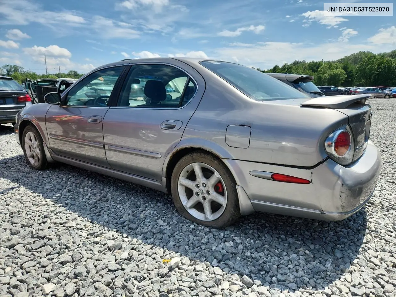 2003 Nissan Maxima Gle VIN: JN1DA31D53T523070 Lot: 63367245