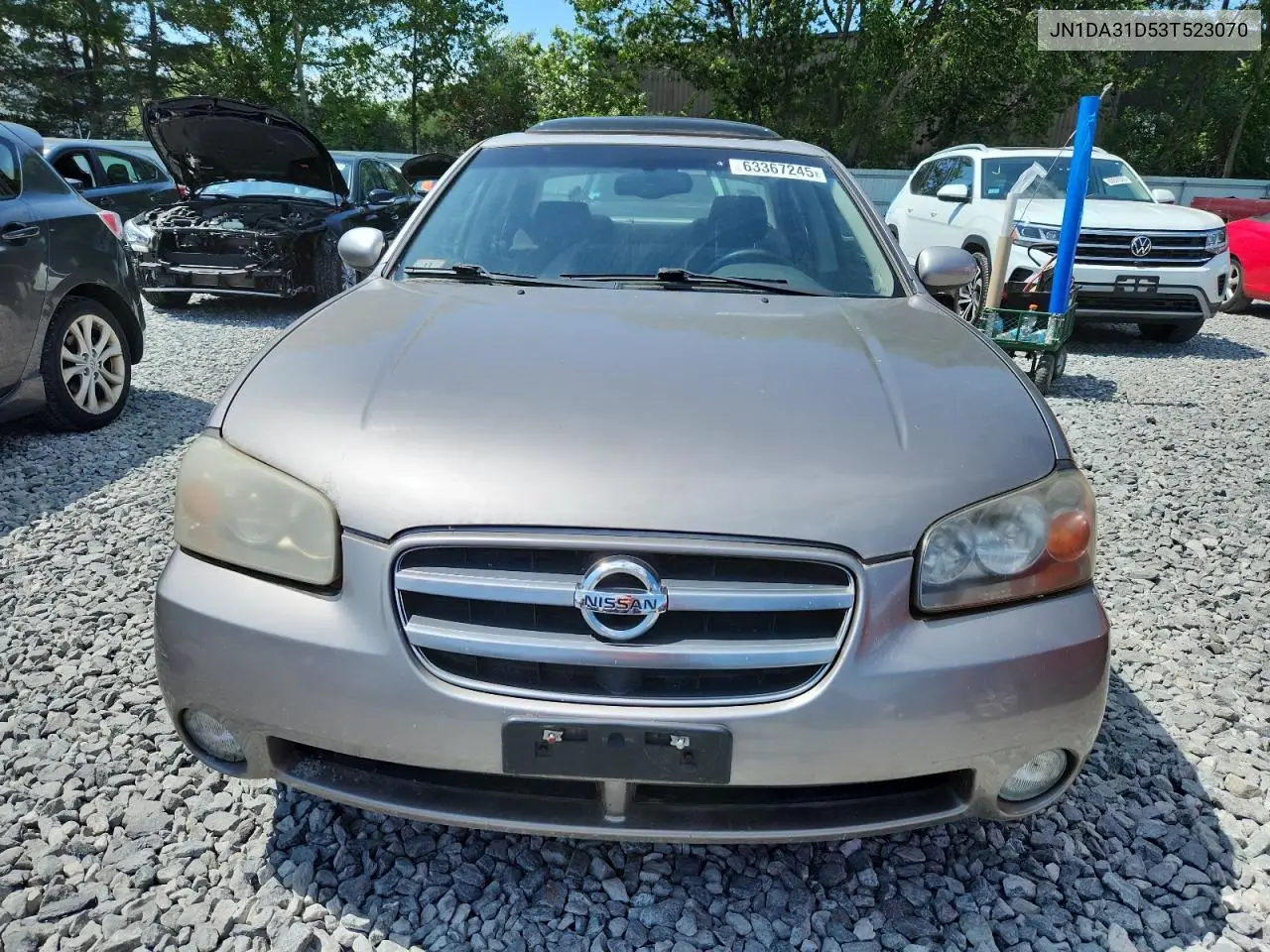2003 Nissan Maxima Gle VIN: JN1DA31D53T523070 Lot: 63367245