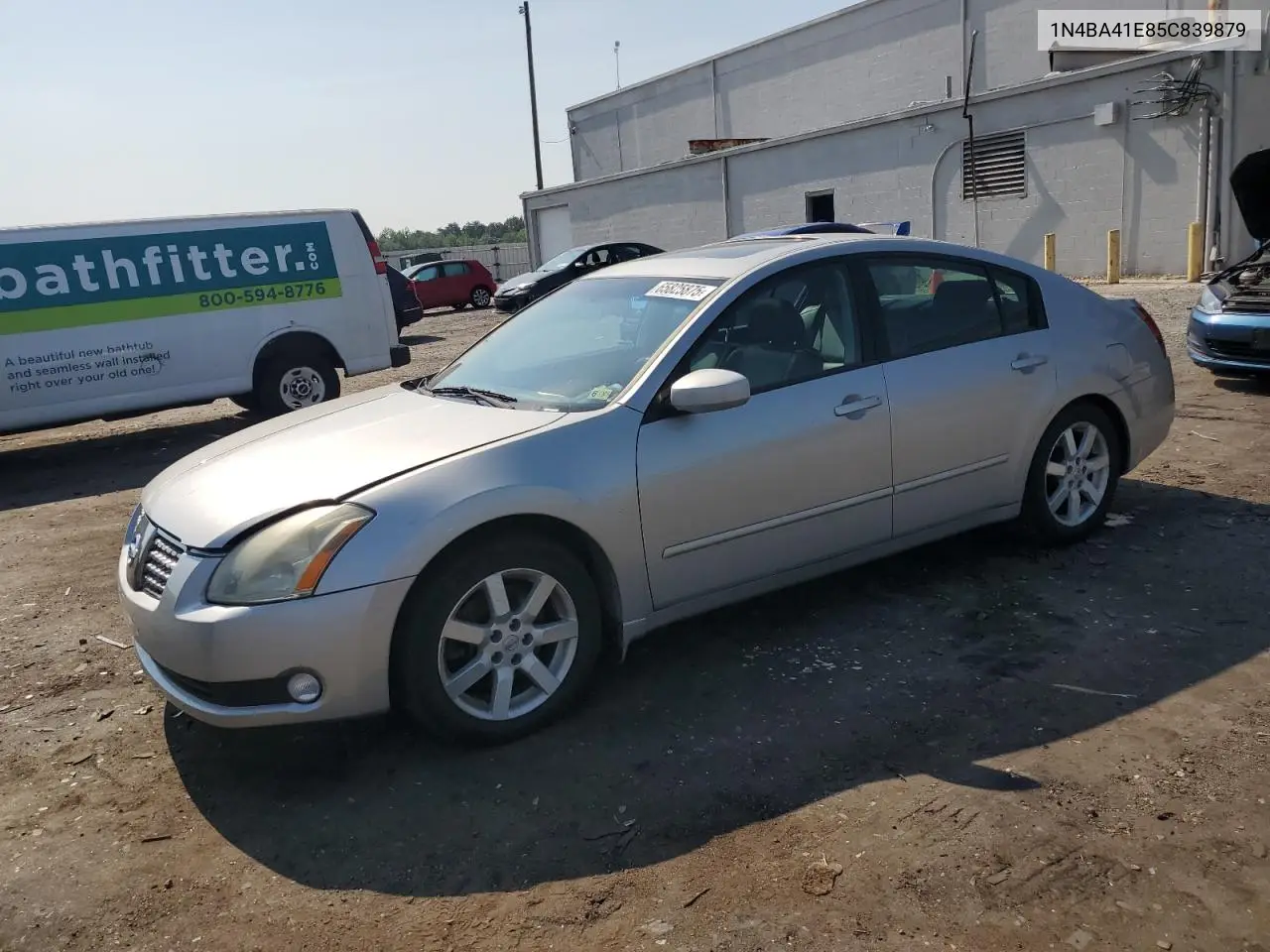 2005 Nissan Maxima Se VIN: 1N4BA41E85C839879 Lot: 65825875