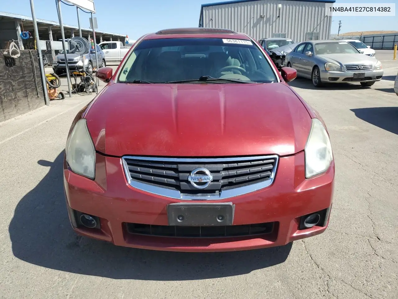 2007 Nissan Maxima Se VIN: 1N4BA41E27C814382 Lot: 56381115
