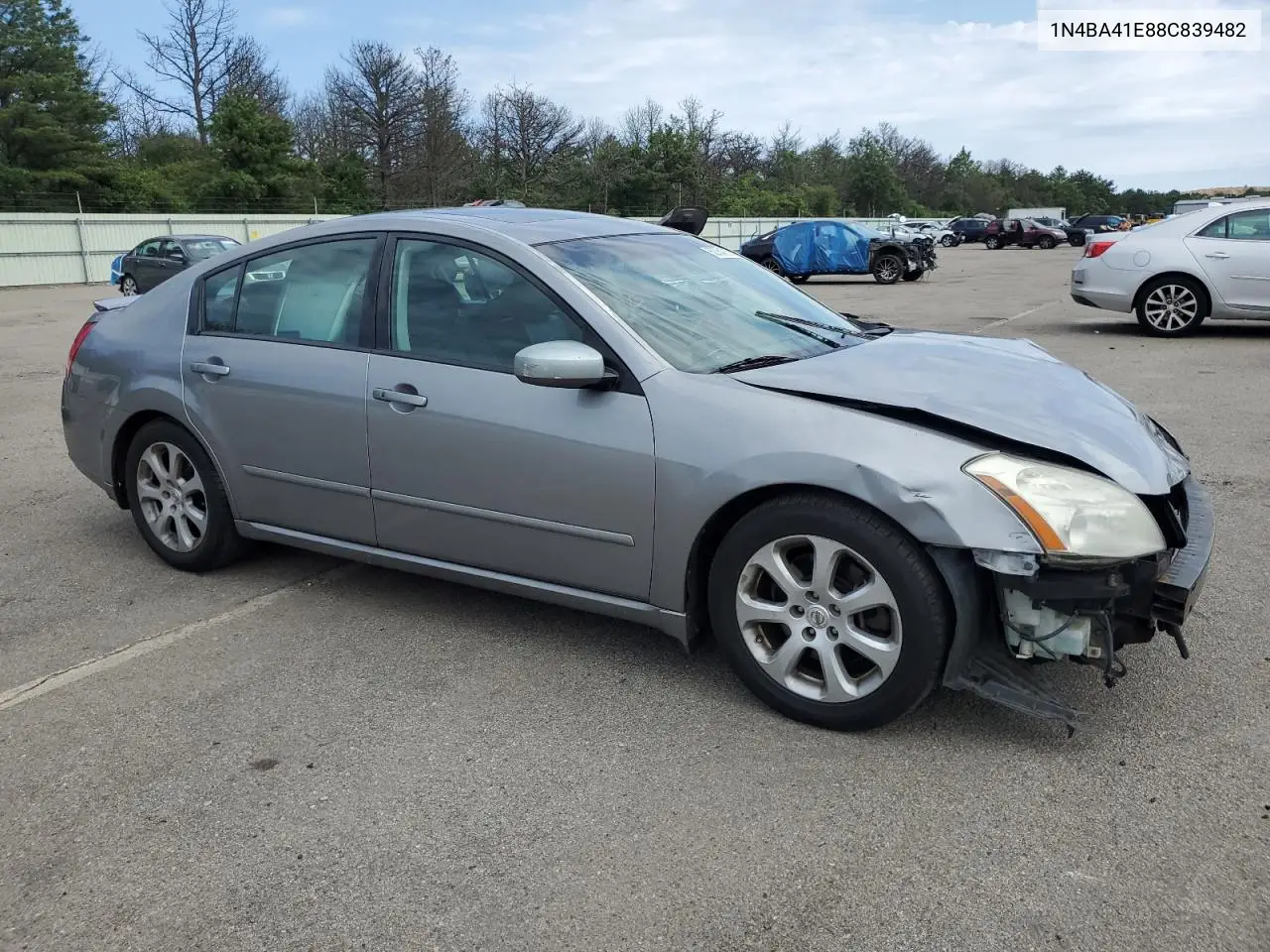 2008 Nissan Maxima Se VIN: 1N4BA41E88C839482 Lot: 62354755