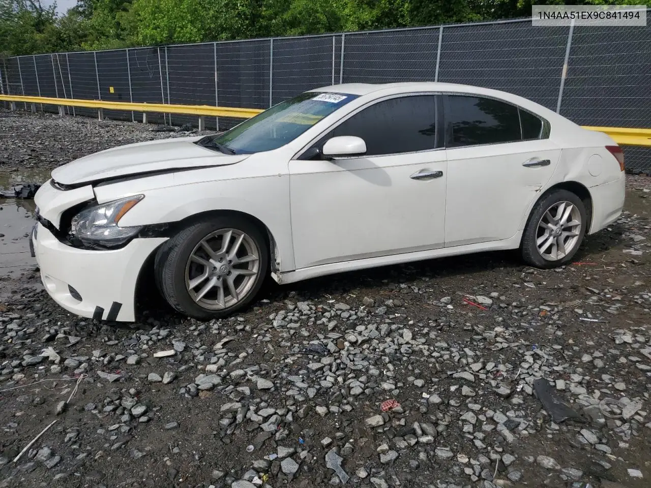 2009 Nissan Maxima S VIN: 1N4AA51EX9C841494 Lot: 56754145