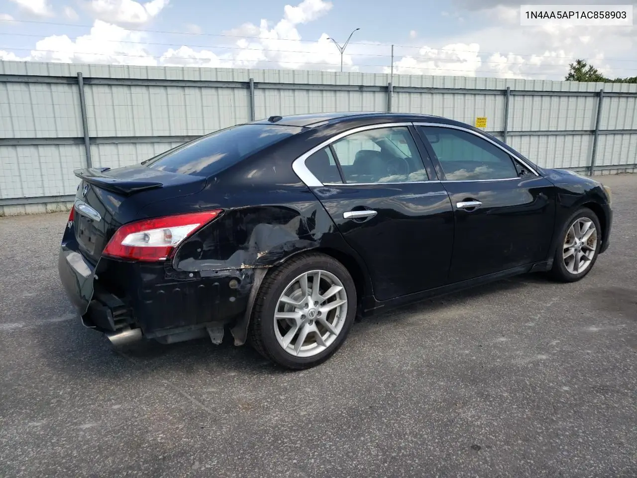 2010 Nissan Maxima S VIN: 1N4AA5AP1AC858903 Lot: 62579565