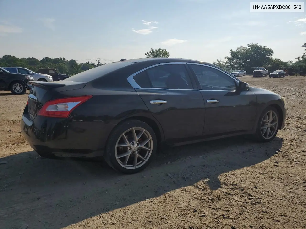 2011 Nissan Maxima S VIN: 1N4AA5APXBC861543 Lot: 62850675