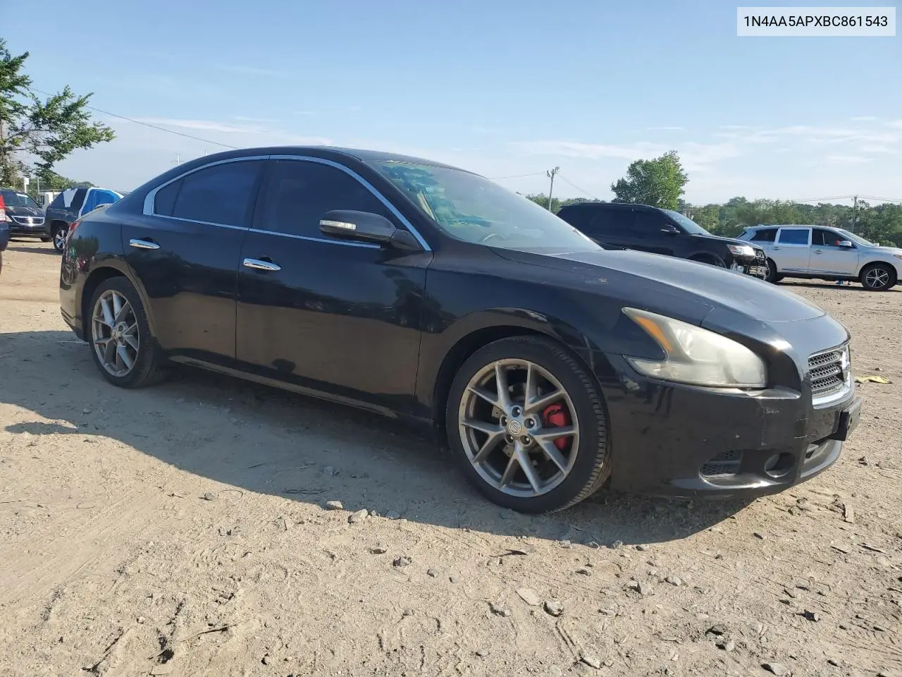 2011 Nissan Maxima S VIN: 1N4AA5APXBC861543 Lot: 62850675