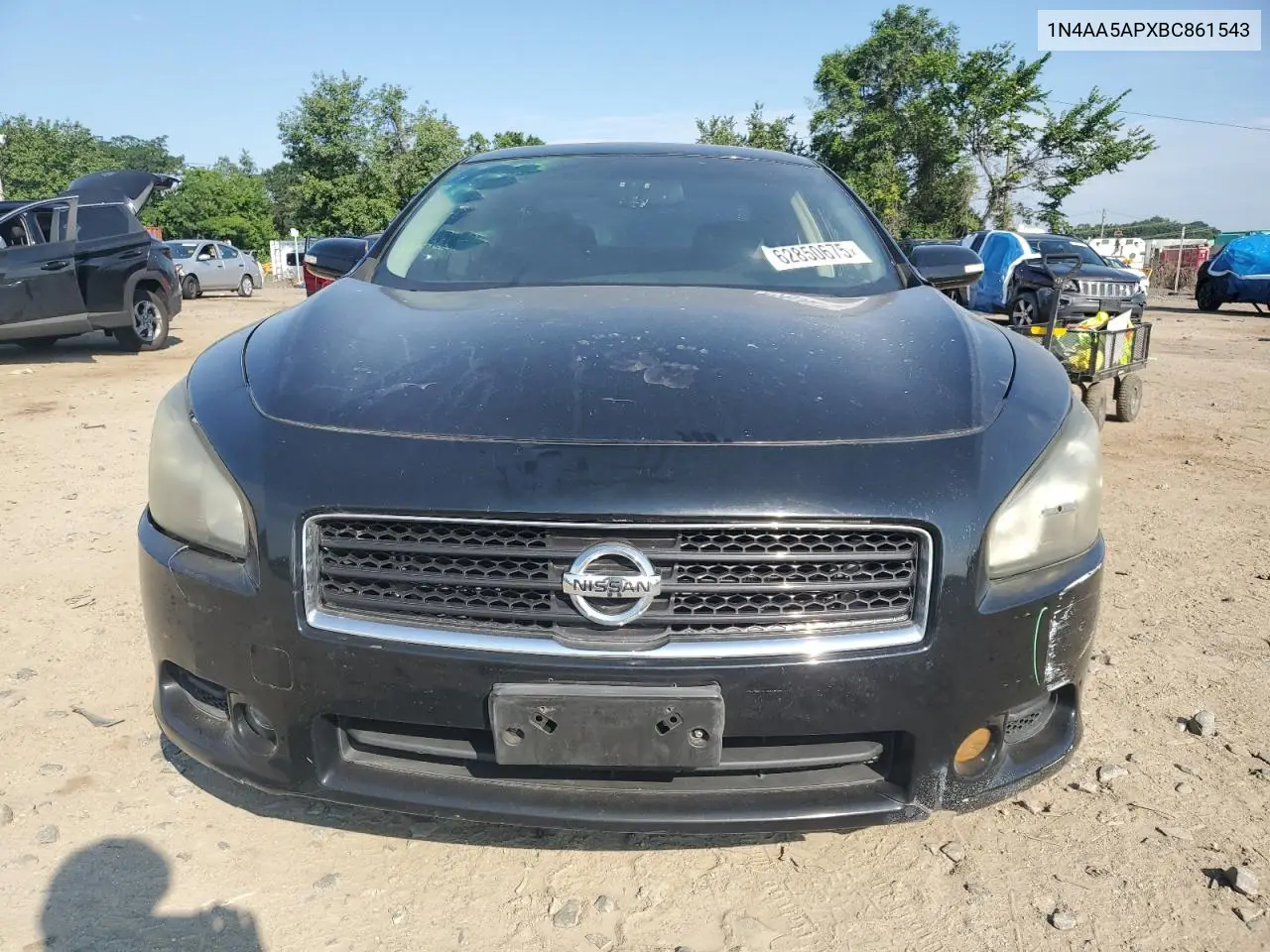 2011 Nissan Maxima S VIN: 1N4AA5APXBC861543 Lot: 62850675