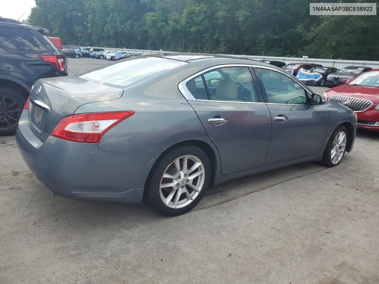 2011 Nissan Maxima S VIN: 1N4AA5AP3BC858922 Lot: 65837625