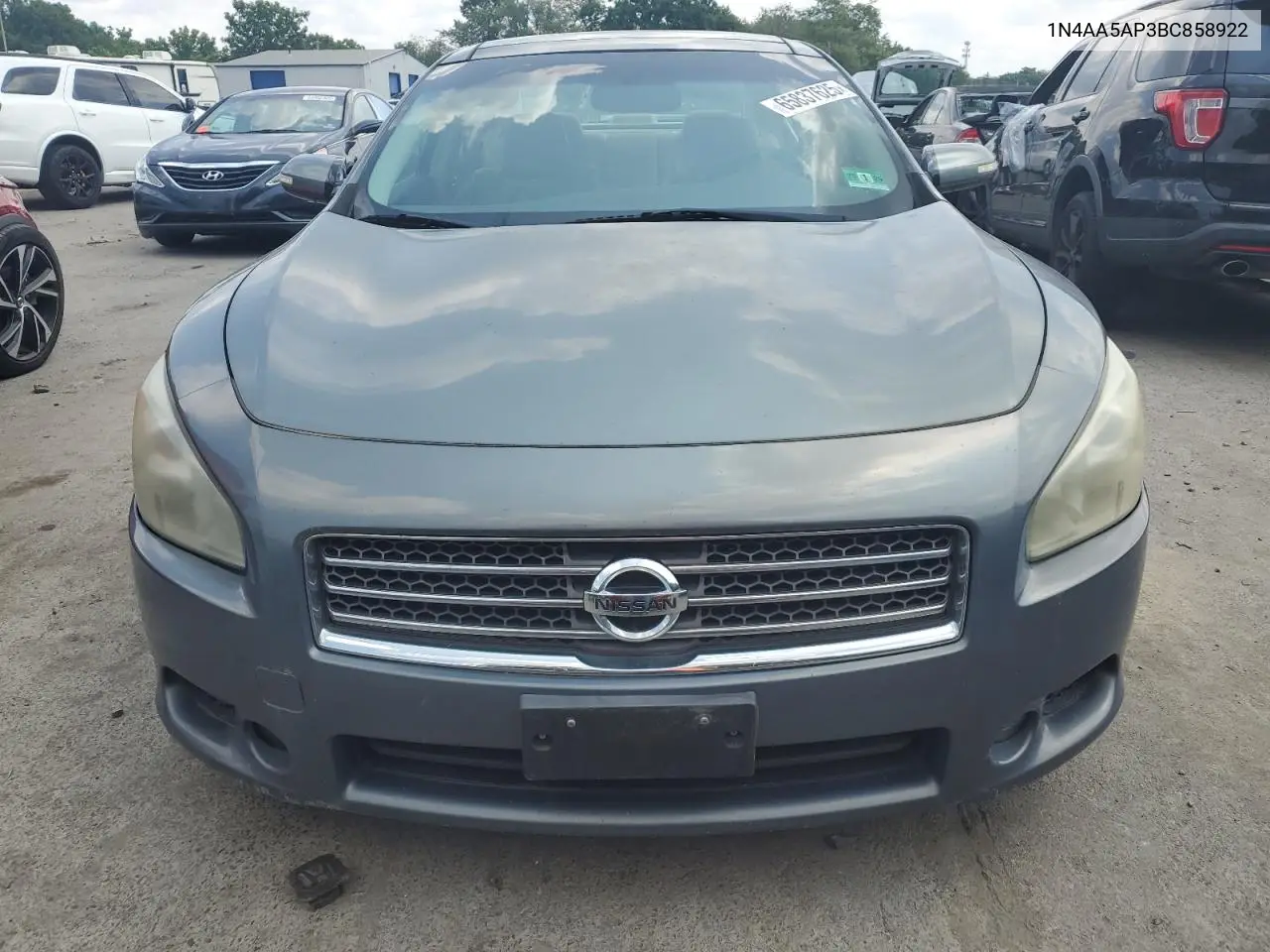 2011 Nissan Maxima S VIN: 1N4AA5AP3BC858922 Lot: 65837625