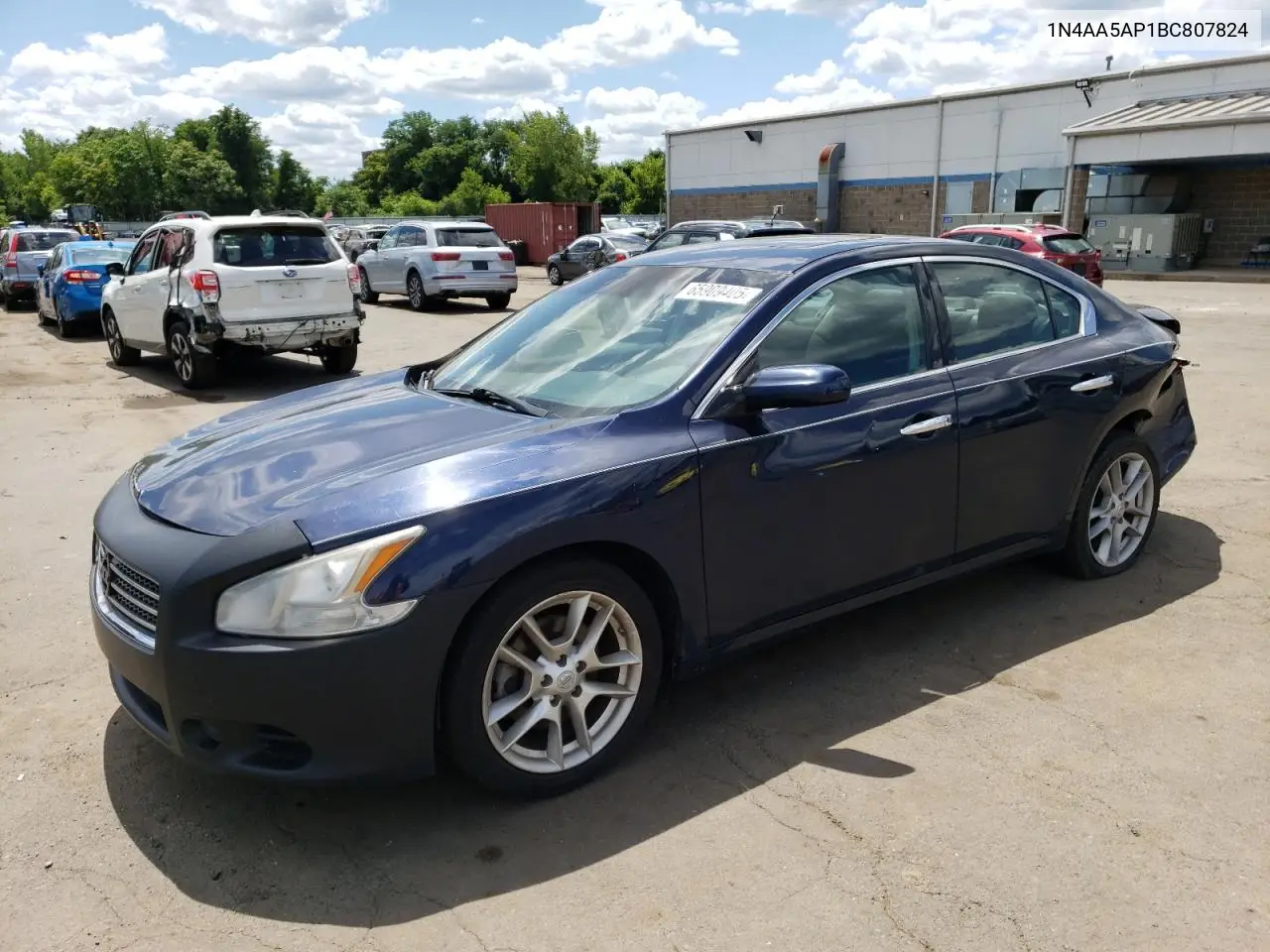2011 Nissan Maxima S VIN: 1N4AA5AP1BC807824 Lot: 65909405