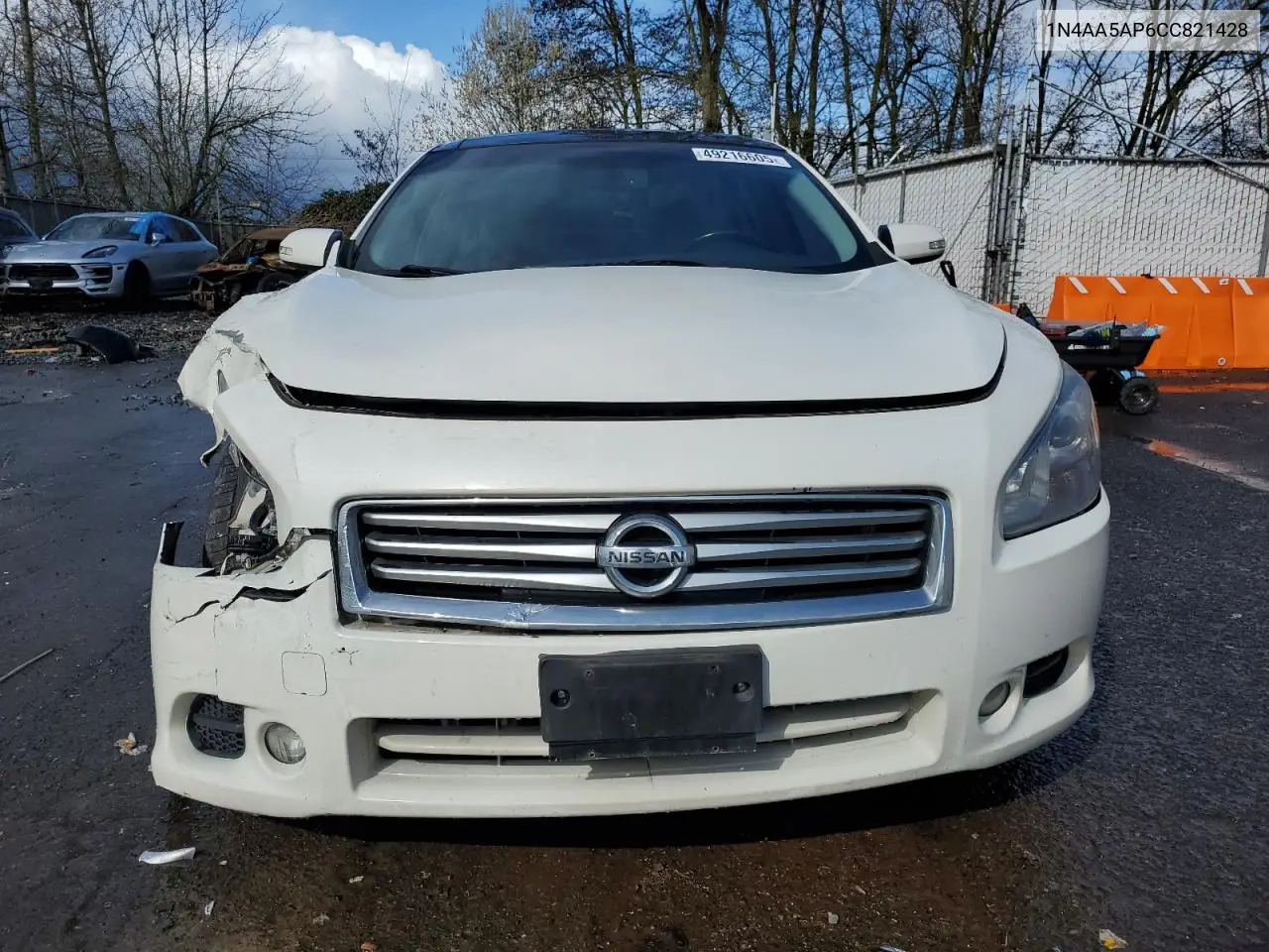 2012 Nissan Maxima S VIN: 1N4AA5AP6CC821428 Lot: 49216605