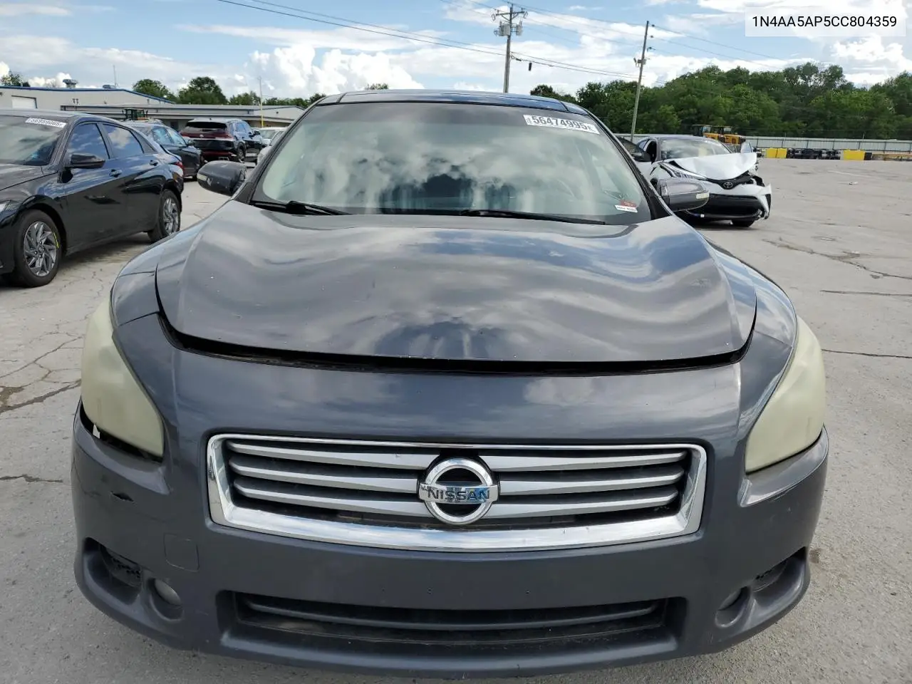 2012 Nissan Maxima S VIN: 1N4AA5AP5CC804359 Lot: 56474995
