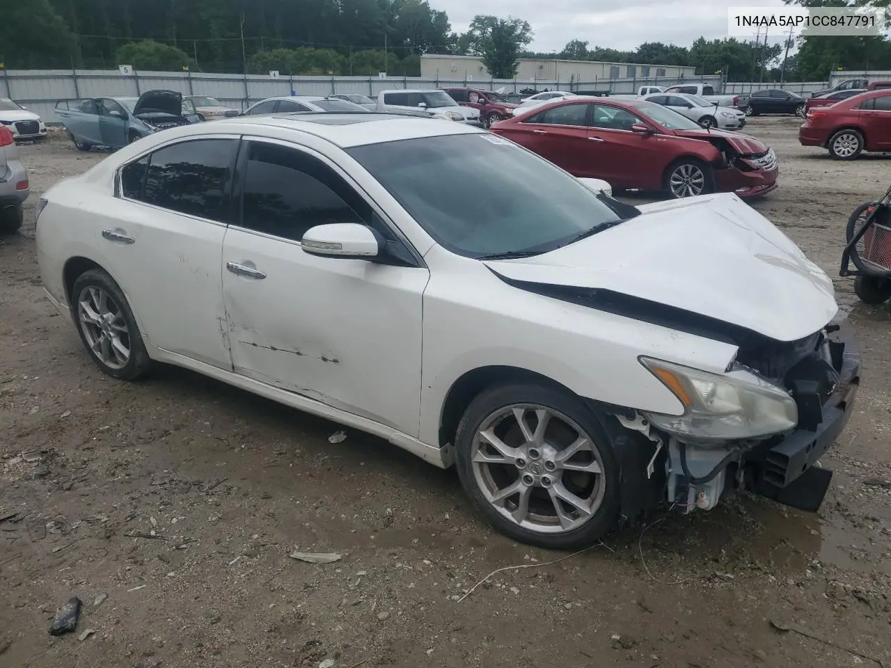 2012 Nissan Maxima S VIN: 1N4AA5AP1CC847791 Lot: 56581545