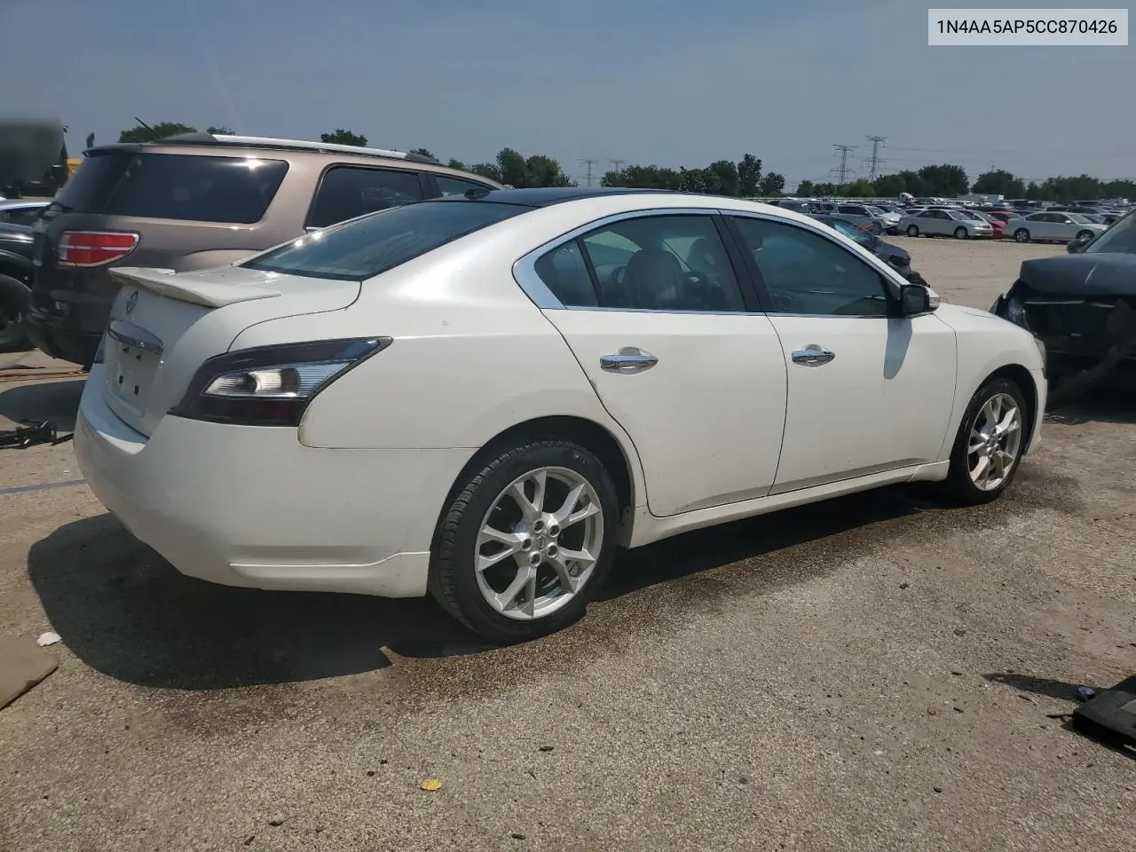 2012 Nissan Maxima S VIN: 1N4AA5AP5CC870426 Lot: 60153115