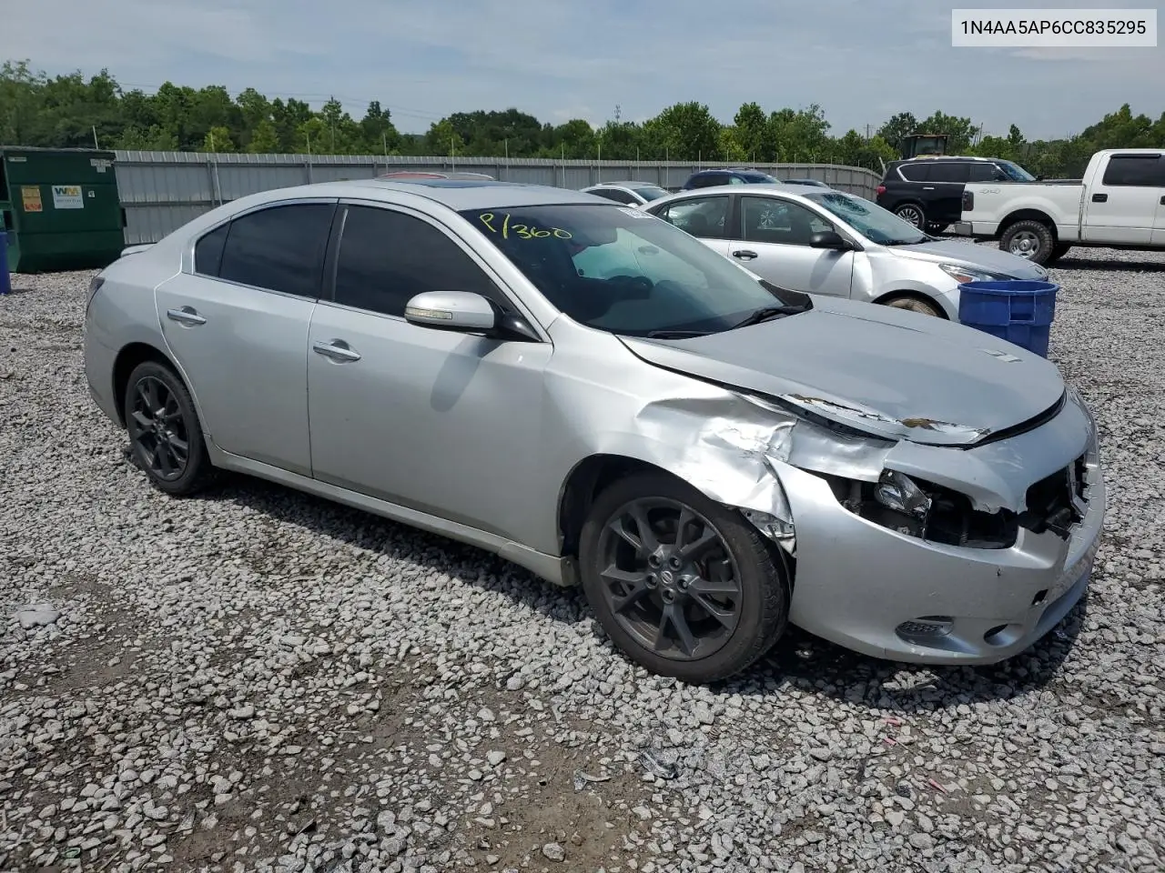 2012 Nissan Maxima S VIN: 1N4AA5AP6CC835295 Lot: 62572395
